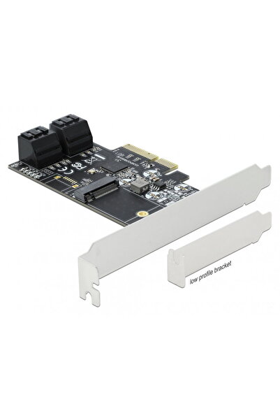 DELOCK PCI Express 4 porturi SATA + 1 x M.2 Key B, 90396