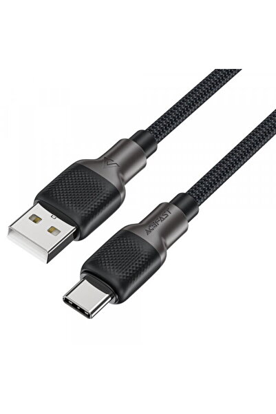 Acefast USB-A - USB-C C10-04 Data and Charging Cable, 18W, 1.2m, Black
