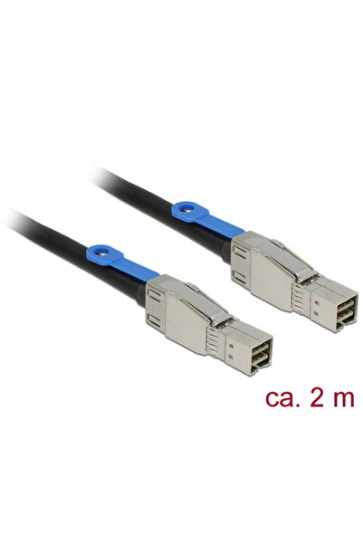 DELOCK Cablu Mini SAS HD SFF-8644 la Mini SAS HD SFF-8644 2m, 83395