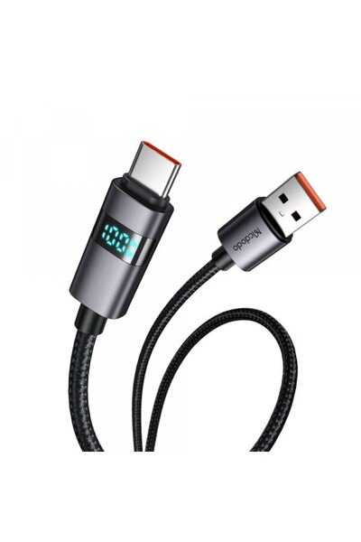 Mcdodo USB-A - USB-C CA-6520 Display Data and Charging Cable, 100W, 1.2m, Black