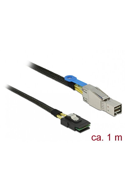 DELOCK Mini SAS HD SFF-8644 to Mini SAS SFF-8087 cable 1m, 83616