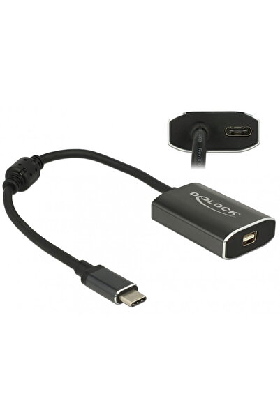 DELOCK Adaptor USB-C la mini Displayport (DP Alt Mode) 4K 60 Hz T-M cu PD (Po...