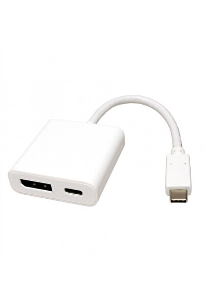 Roline Adaptor USB-C la Displayport v1.2 + 1 x USB-C PD (Power Delivery) T-M,...