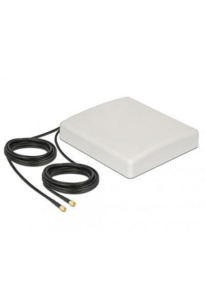 DELOCK LTE (Lora) MIMO 2 x SMA Plug 8 dBi directional outdoor antenna + RG-58...