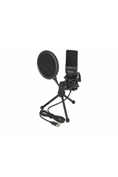 DELOCK USB Condenser Microphone Set - for Podcasting, Gaming and Vocals, 66331