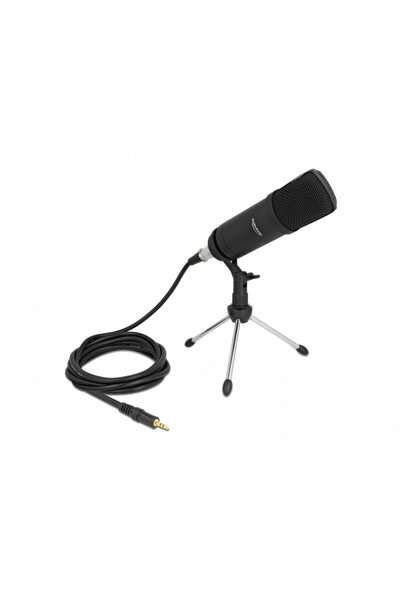 DELOCK Professional microphone for podcast/computer XLR/jack 3.5mm, 66640