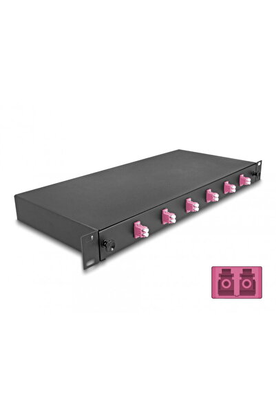 DELOCK Patch panel 19" fibra optica 6 x LC Duplex OM4 1U, 66999