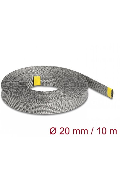 DELOCK Expandable EMI shielding braided mesh 10m x 20mm, 20940