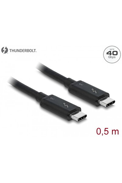 DELOCK Cablu Thunderbolt 3 USB-C tata - USB-C tata, 0.5 m