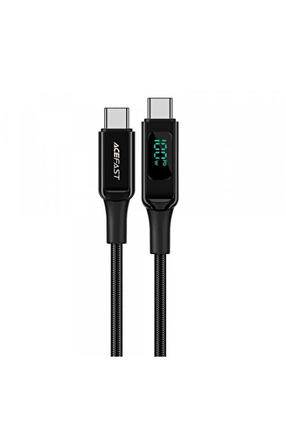 Acefast USB-C Data and Charging Cable - USB-C C6-03 Display, 100W, 2m, Black
