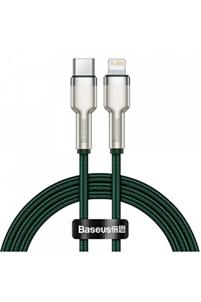 Baseus USB-C - Lightning Data and Charging Cable Metal, 20W, 1m, Green CATLJK...