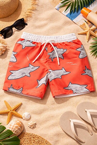 Lolliboomkids Νέα σεζόν Αγόρια με μοτίβο εμπριμέ σορτς με κορδόνια στη μέση Μ...