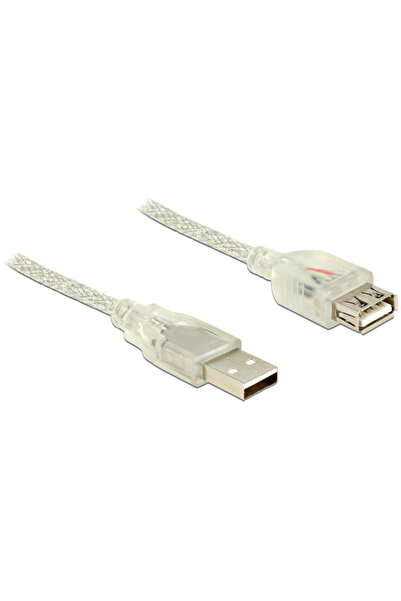 DELOCK Extension cable USB 2.0 Type-A male > USB 2.0 Type-A female 1.5m trans...