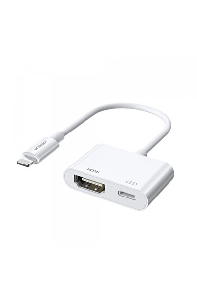 Joyroom Adaptor Audio și Video Lightning - HDMI / Lightning S-H141, Alb