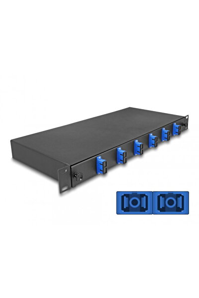 DELOCK Patch panel 19" fibra optica 6 x SC Duplex OS2 1U, 67000