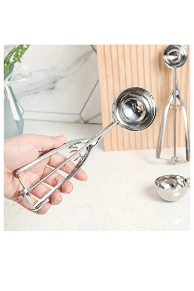 Kapital plastik Steel ice cream spoon