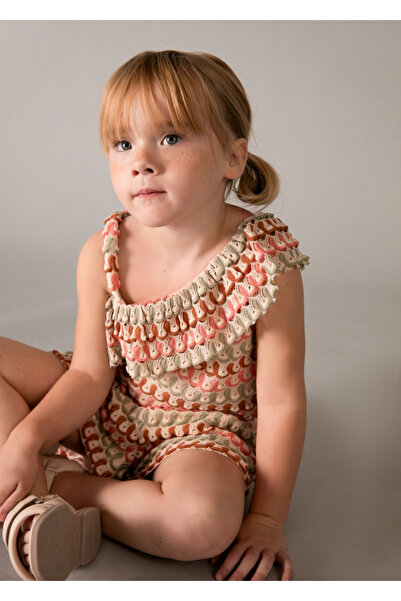 MAYORAL Mini Shorts Set for Ages 4-10 - Orange