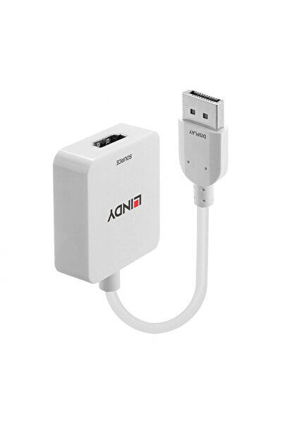 LİNDY Adaptor HDMI la Displayport 4K60Hz T-M Alb, L38303