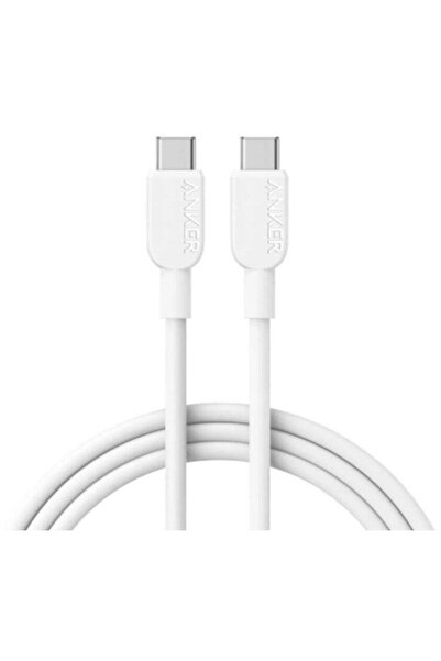 Anker Cablu 310 USB-C la USB-C, 240W, 0.9 metri, Alb