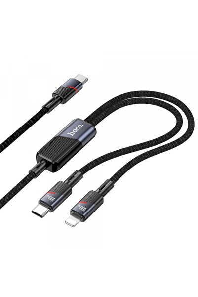 hoco. USB-C - Lightning / USB-C Data and Charging Cable HOCO U139 2in1, 100W,...