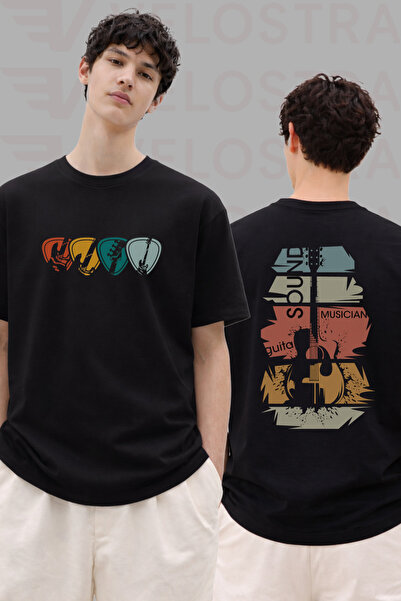 Velostra Men's Guitarist Printed Special Design Oversize Comfortable Daily Us...