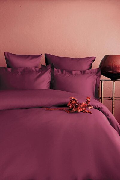 İssimo Home Simply Terra Cotta Pamuk Saten Nevresim Takımı Çift Kişilik