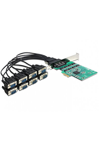 DELOCK Placă PCI Express cu 8 porturi seriale RS-232 de mare viteză 921K, 89336