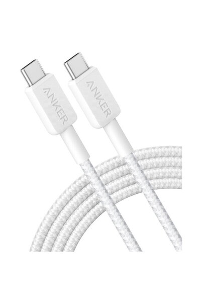 Anker 322 USB-C to USB-C Cable, 60W, 1.8 meters, White