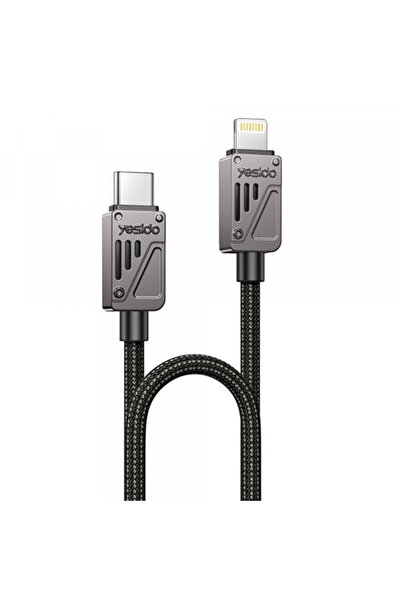 Yesido USB-C - Lightning Data and Charging Cable CA195, 27W, 1.2m, Black