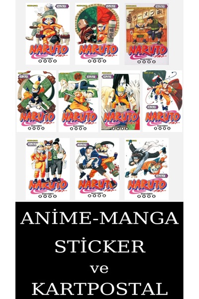 Gerekli Şeyler Yayıncılık Naruto 14-15-16-17-18-19-20-21-22-23 Manga Seti (10...