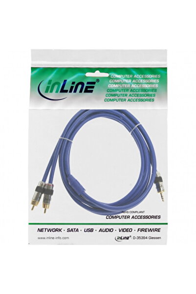 In-Line Cablu audio Premium jack stereo 3.5mm la 2 x RCA T-T 25m, InLine IL89...