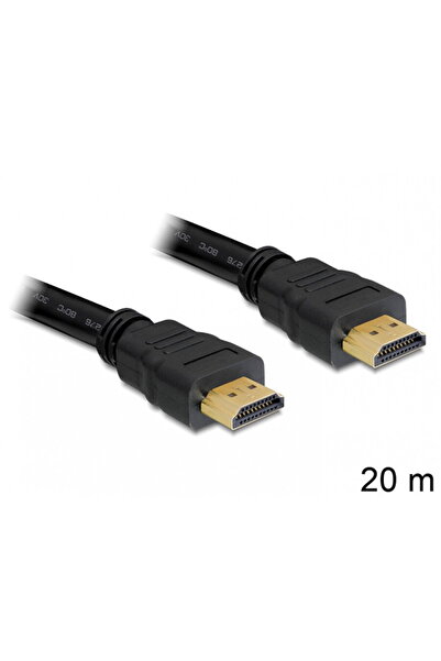 DELOCK Cablu HDMI 4K de mare viteză cu Ethernet v1.4 T-T 20m, 83452