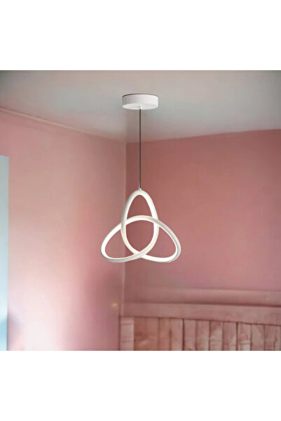 LightPlanet Lampă de tavan cu design cu ciclu infinit, lumină LED caldă, neut...