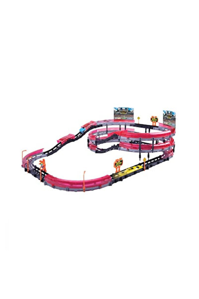 Noriel Playset with 2 High Speed 3 Level Racing Track cars, Motormax, 8 pieces