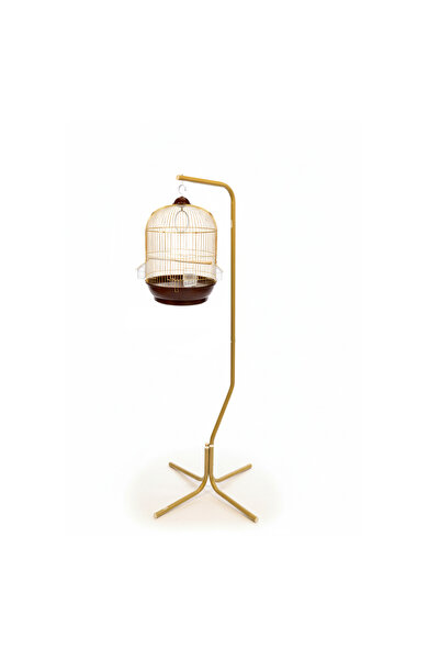 Dayang حامل أرضي على شكل قوس كبير وطقم قفص طيور دائري - 167 سم |   عرض أنيق ل...