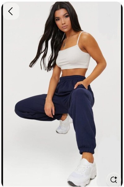 GOLSREY Comfortable Cut, Elasticized Waist, Women's Sweatpants (Regenerated F...