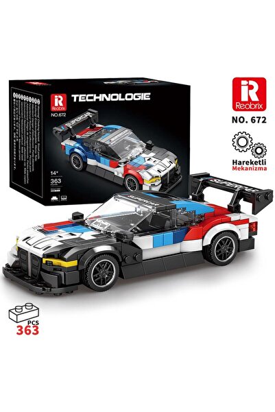 REOBRIX Creator 672 BMW M4 GT3 Spor Araba Yaratıcı Yapı Blok Seti Building Bl...