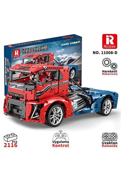 REOBRIX Technic 11008 RC Tır Kamyonet Kumandalı&Motorlu Yaratıcı Yapı Blok Se...