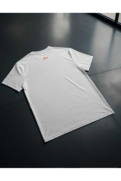 BaisheDesign Manifest Özel Baskılı Kısa Kollu Süliet T-shirt