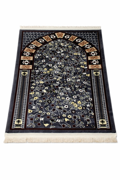 WDA Islamic Prayer Mat – Soft Velvet Muslim Prayer Rug with Elegant Design & ...