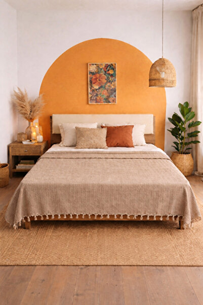 Bikaya Home Double Natural Single Pike |   200X230 cm |   Natural Cotton |   ...