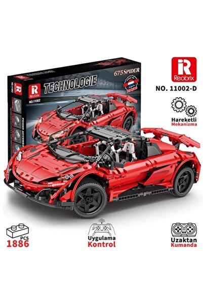 REOBRIX Technic 11002-D 1/10 McLaren 675LT Spider Araba Kumanda&Motorlu Yarat...