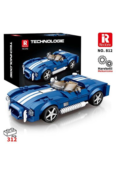 REOBRIX Creator 812 Shelby Cobra S Spor Araba Yaratıcı Yapı Blok Seti Buildin...