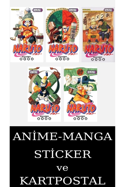 Gerekli Şeyler Yayıncılık Naruto 14-15-16-17-18 Manga Seti (5 KİTAP) / Anime-...