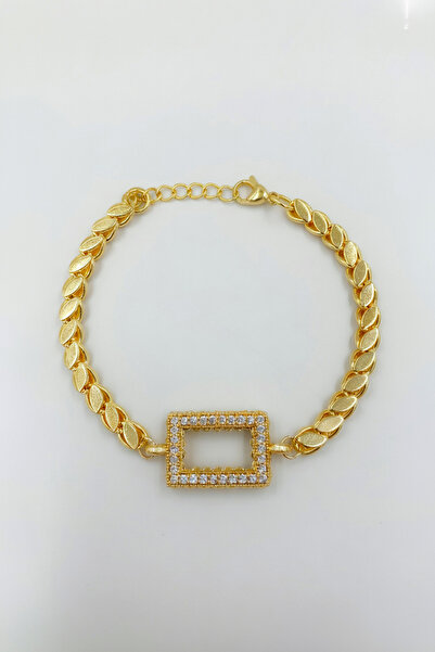 xtaki Gram Altın Bileklik 1 Gram Uyumlu Pullu Arpa Zincir - Gram Altın Takıla...