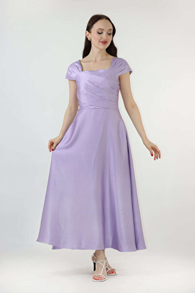 2TRENDY Muff Satin Flared Dress