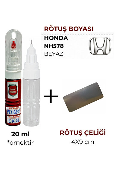 Önder Ticaret Honda Nh578 Beyaz Rötüş Boyası ve Rötuş Çeliği Fb7 Civic City J...