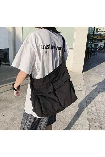 yesmoda Bellows Pocket Messenger Bag