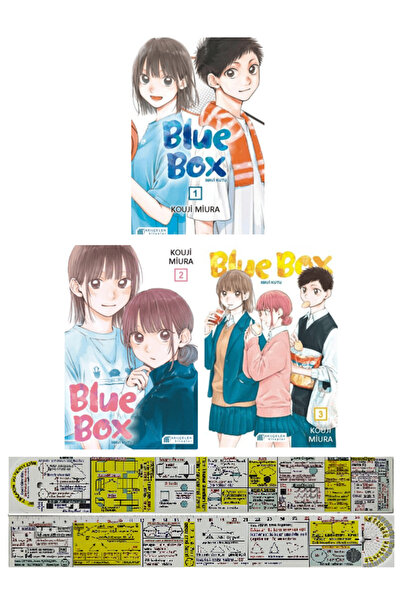 Akıl Çelen Kitaplar Blue Box 1-2-3. Ciltler Manga Seti + Özel Cetvel