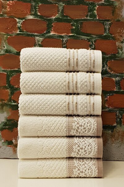 Özdilek Πετσέτες Bronie, σετ 6 τεμαχίων, μπεζ